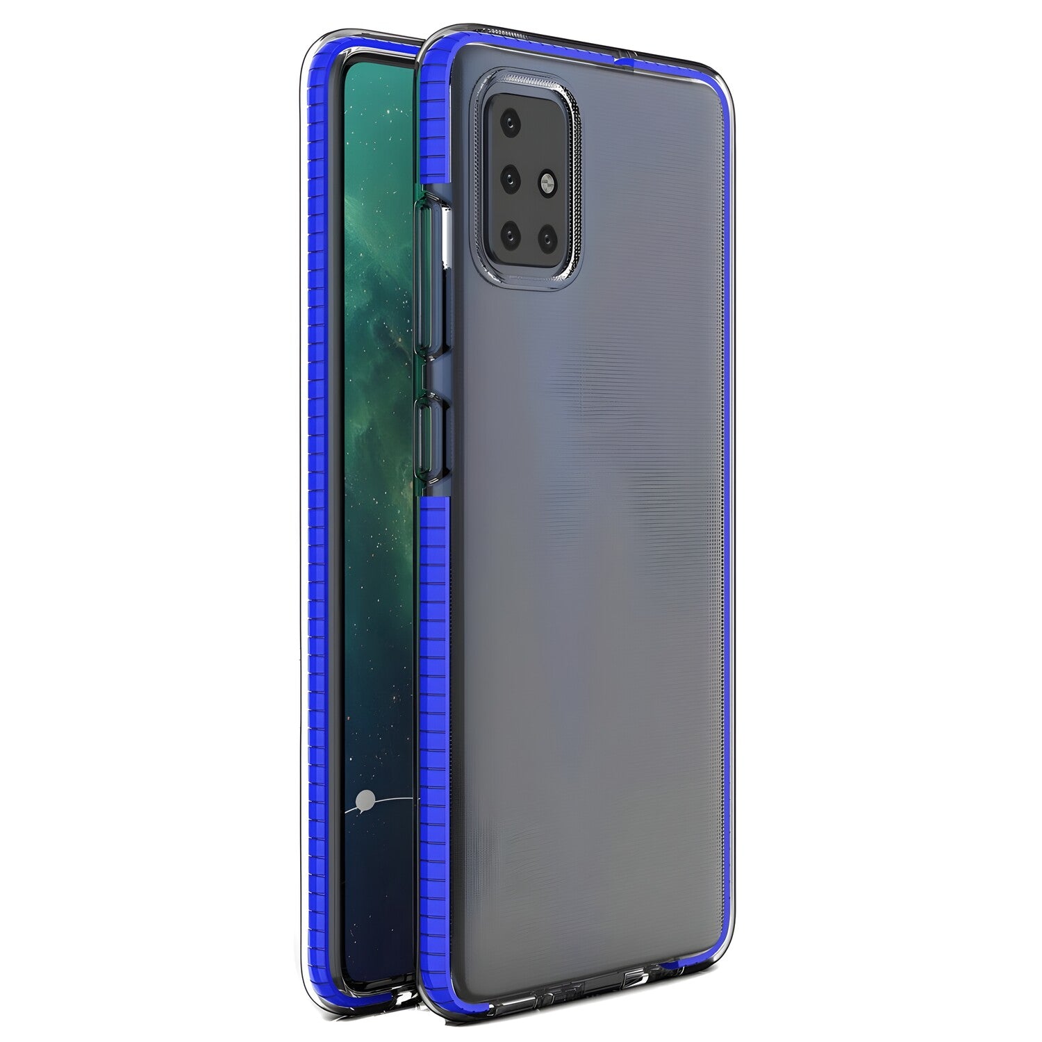 Futrola Spring clear TPU za Xiaomi Redmi Note 9/Redmi 10X 4G - Tamno plava KP8694