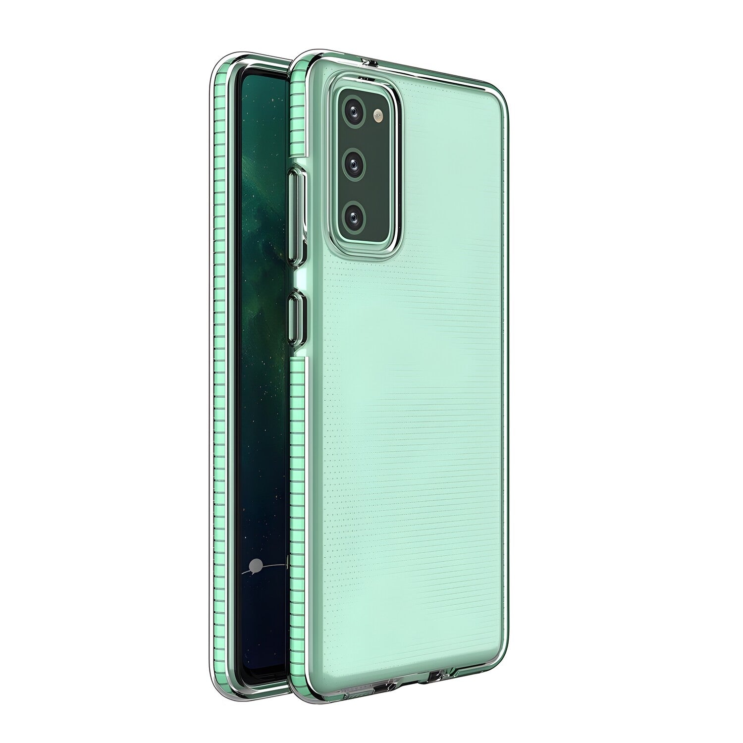 Futrola Spring clear TPU za Samsung Galaxy A12/Galaxy M12 - Svijetlo zelena KP8711