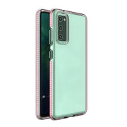 Futrola Spring clear TPU za Samsung Galaxy A12/Galaxy M12/Galaxy F12 - Svijetlo roza KP8726
