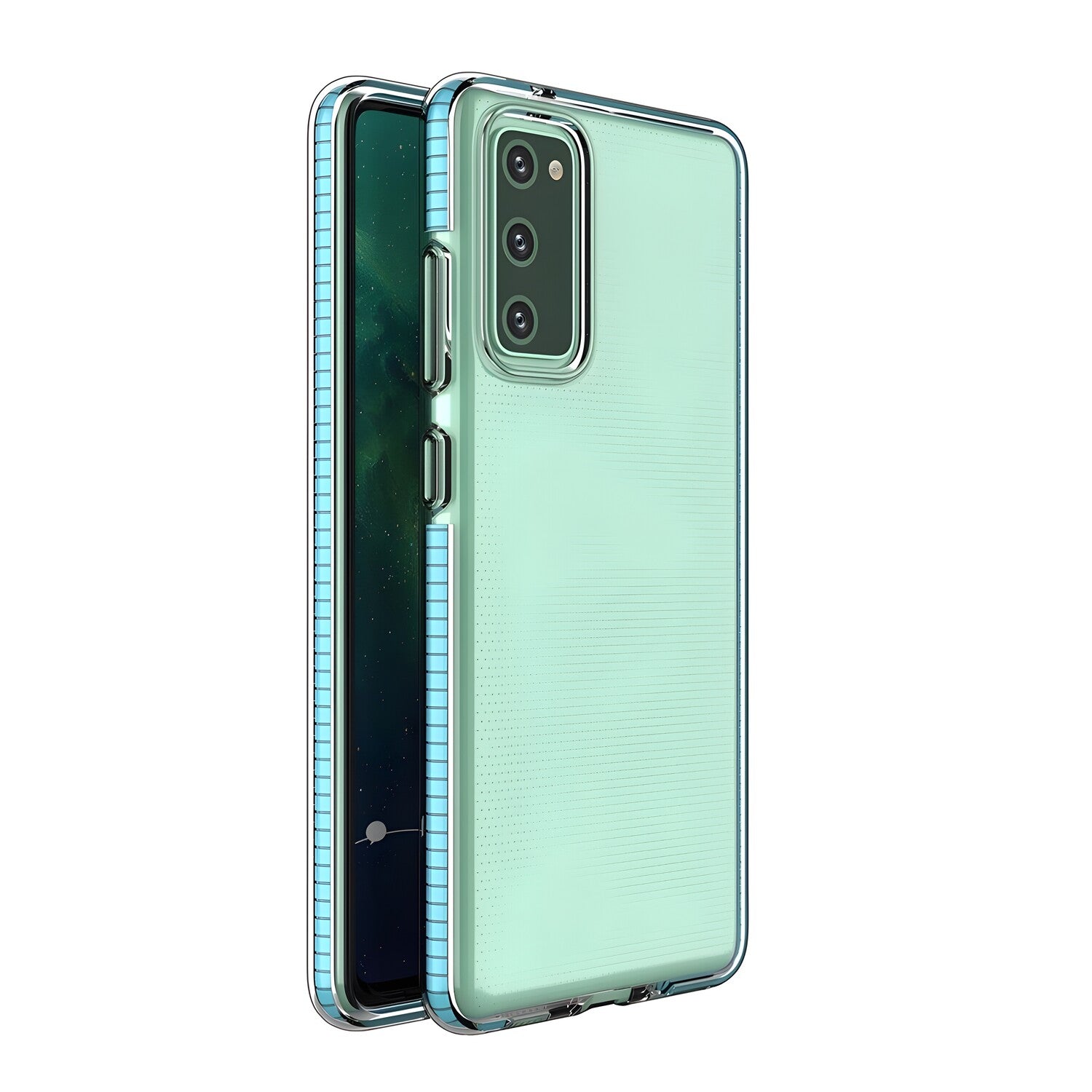 Futrola Spring clear TPU za Samsung Galaxy S30/Galaxy S21 - Tirkizna KP8738