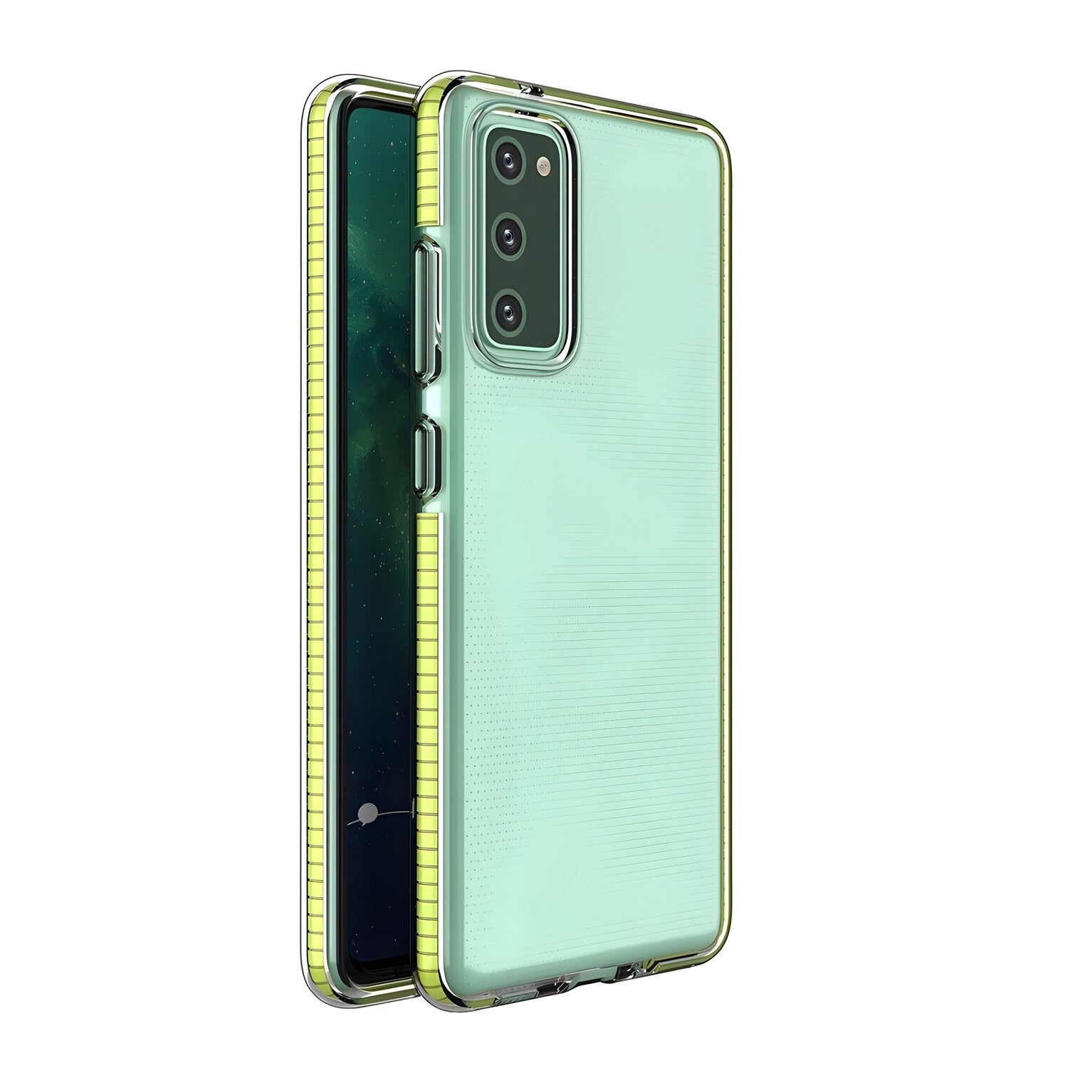 Futrola Spring clear TPU za Samsung Galaxy A72 4G - Žuta KP8781
