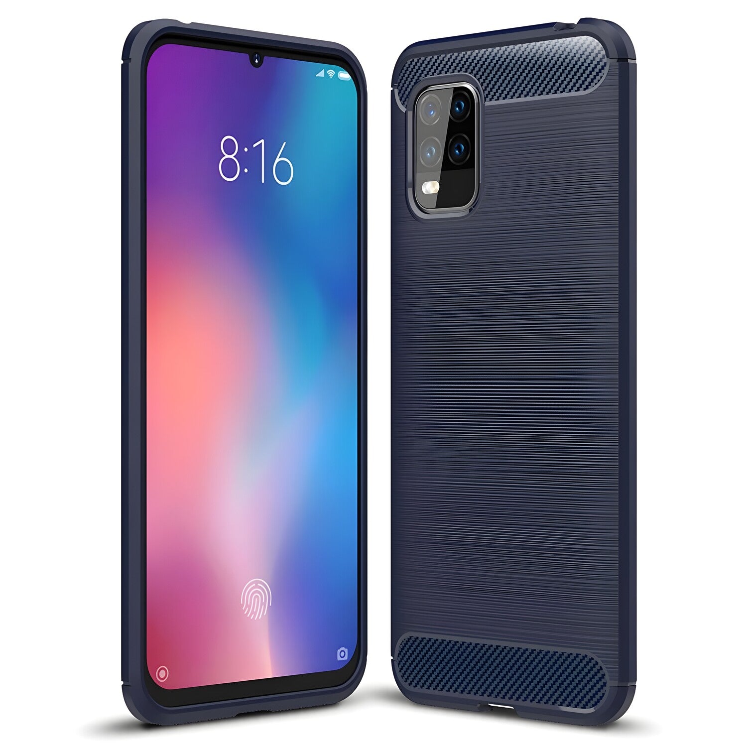 Futrola Carbon Shield TPU za Xiaomi Mi 10 Lite - Plava KP9429