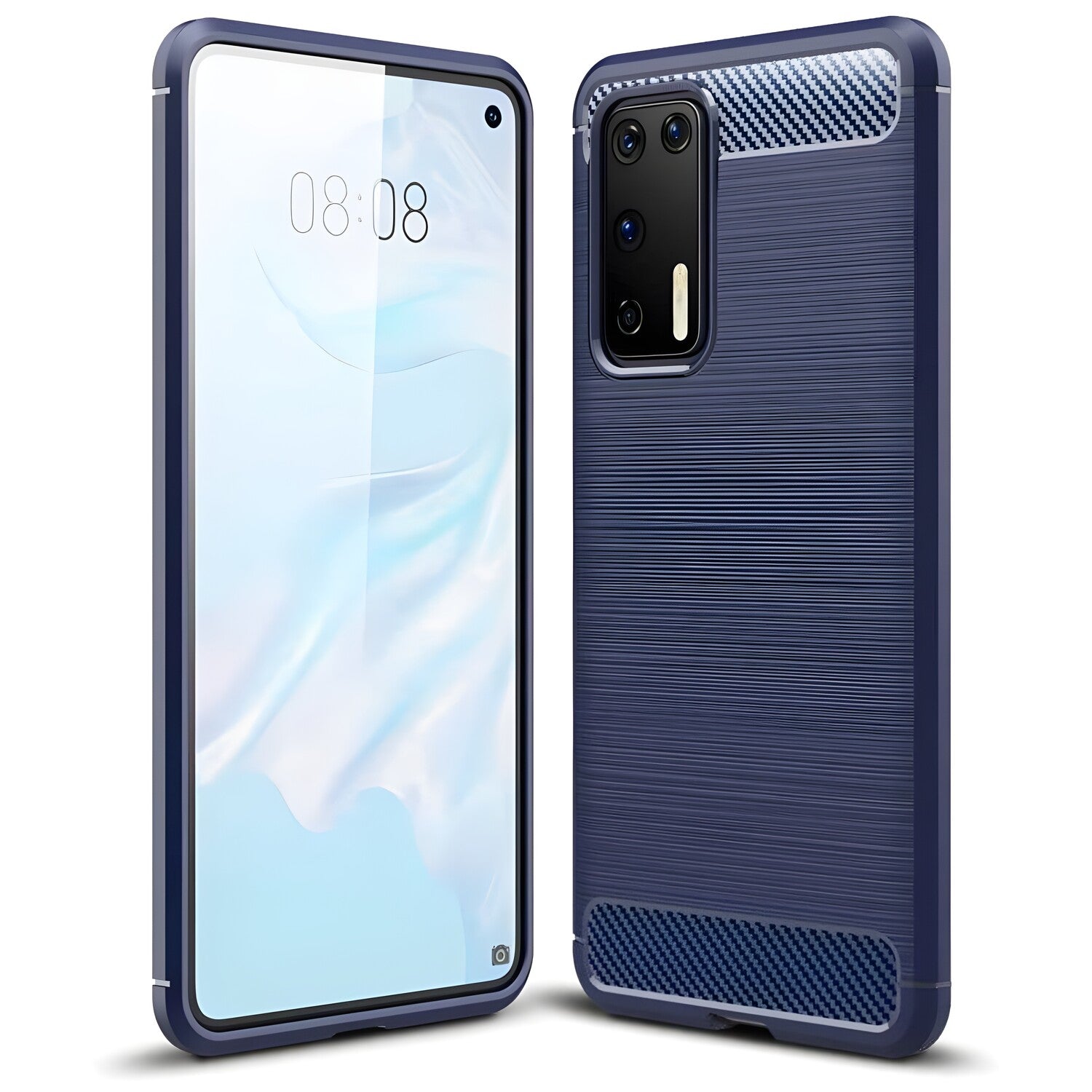 Futrola Carbon Shield TPU za Huawei P40 Pro - Plava KP9464