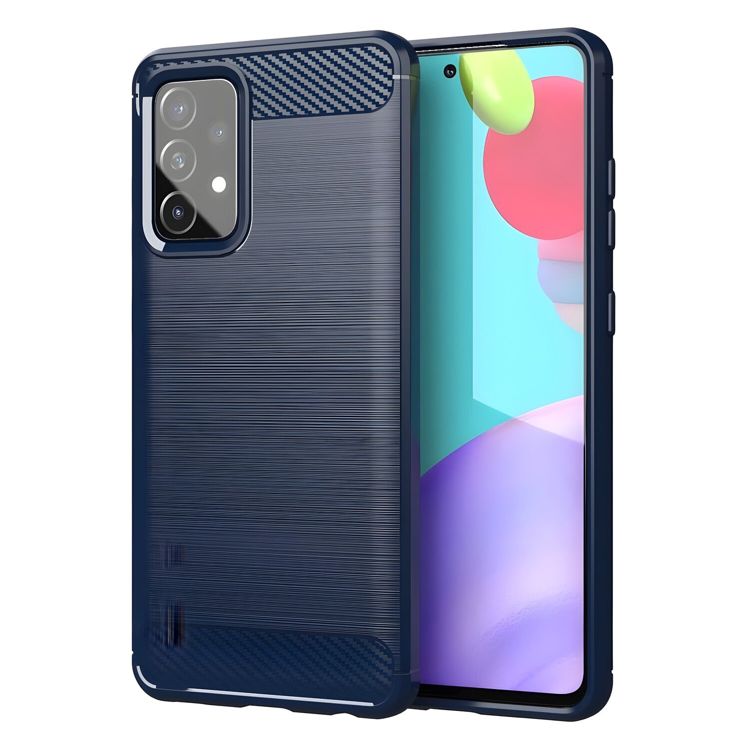 Futrola Carbon Shield TPU za Samsung Galaxy A72 5G/Galaxy A72 4G - Plava KP9521
