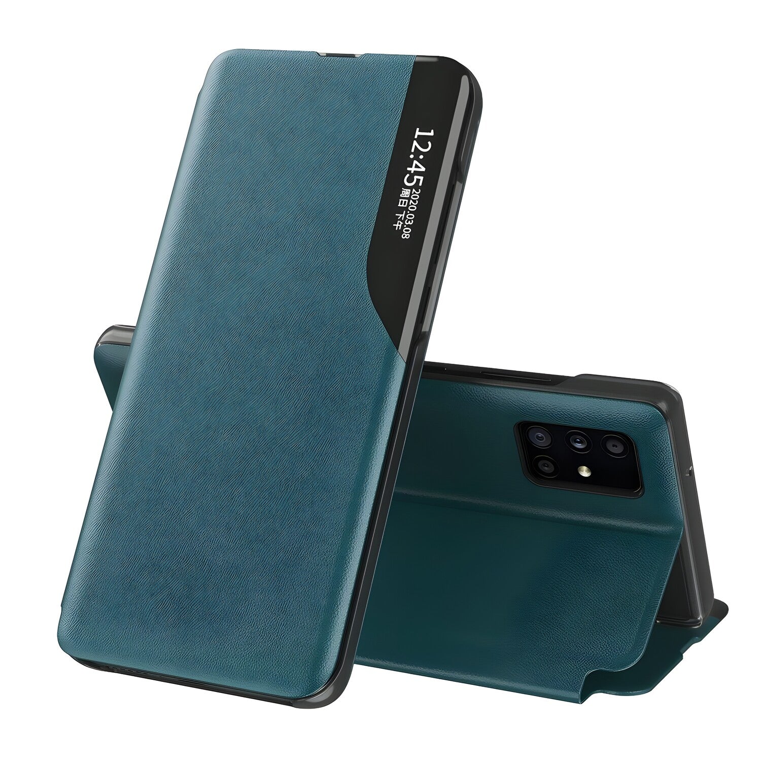 Elegantna knjižna futrola View Case za Huawei P40 - Zelena KP9691