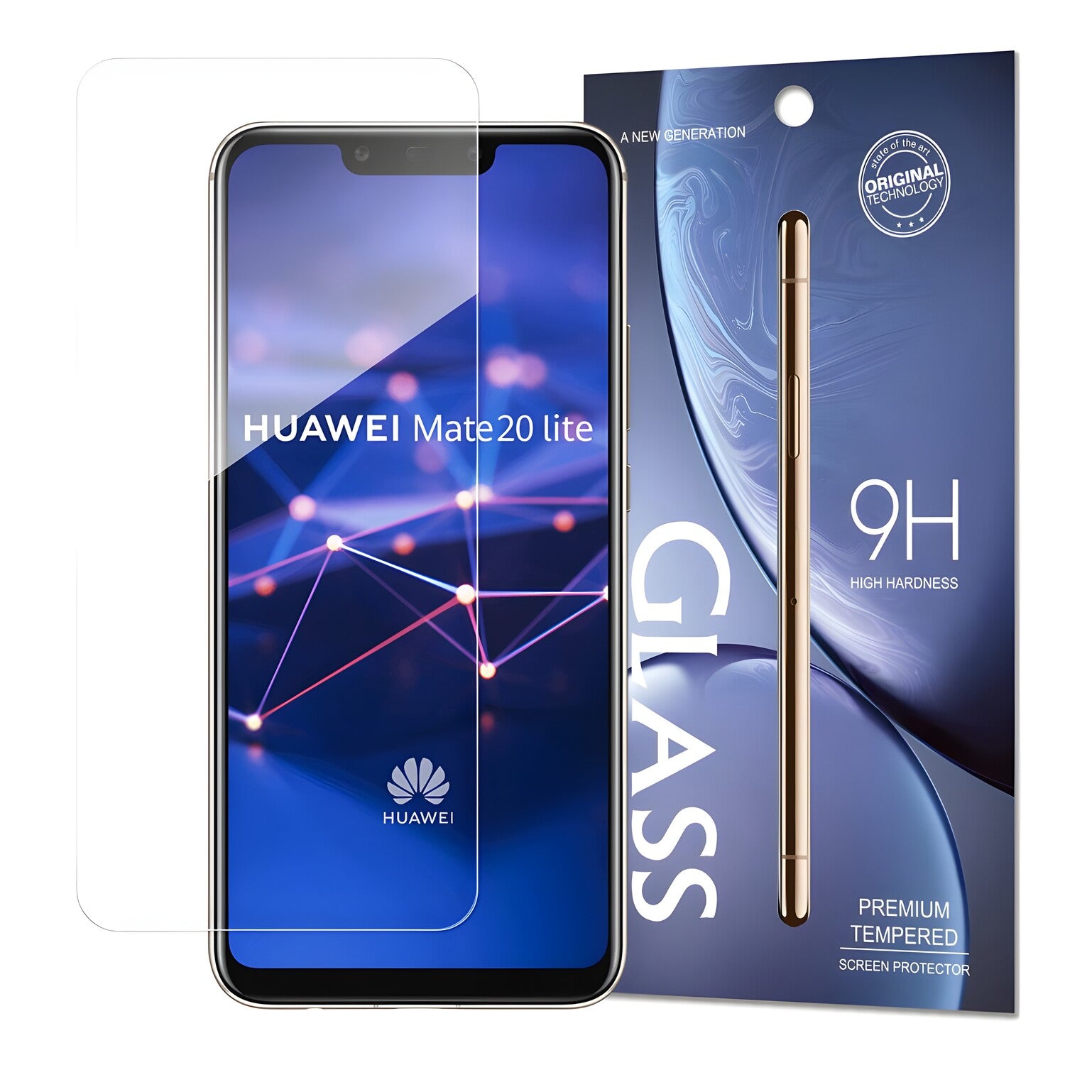 Kaljeno staklo 9H za Huawei Mate 20 Lite - Prozirna KP9738