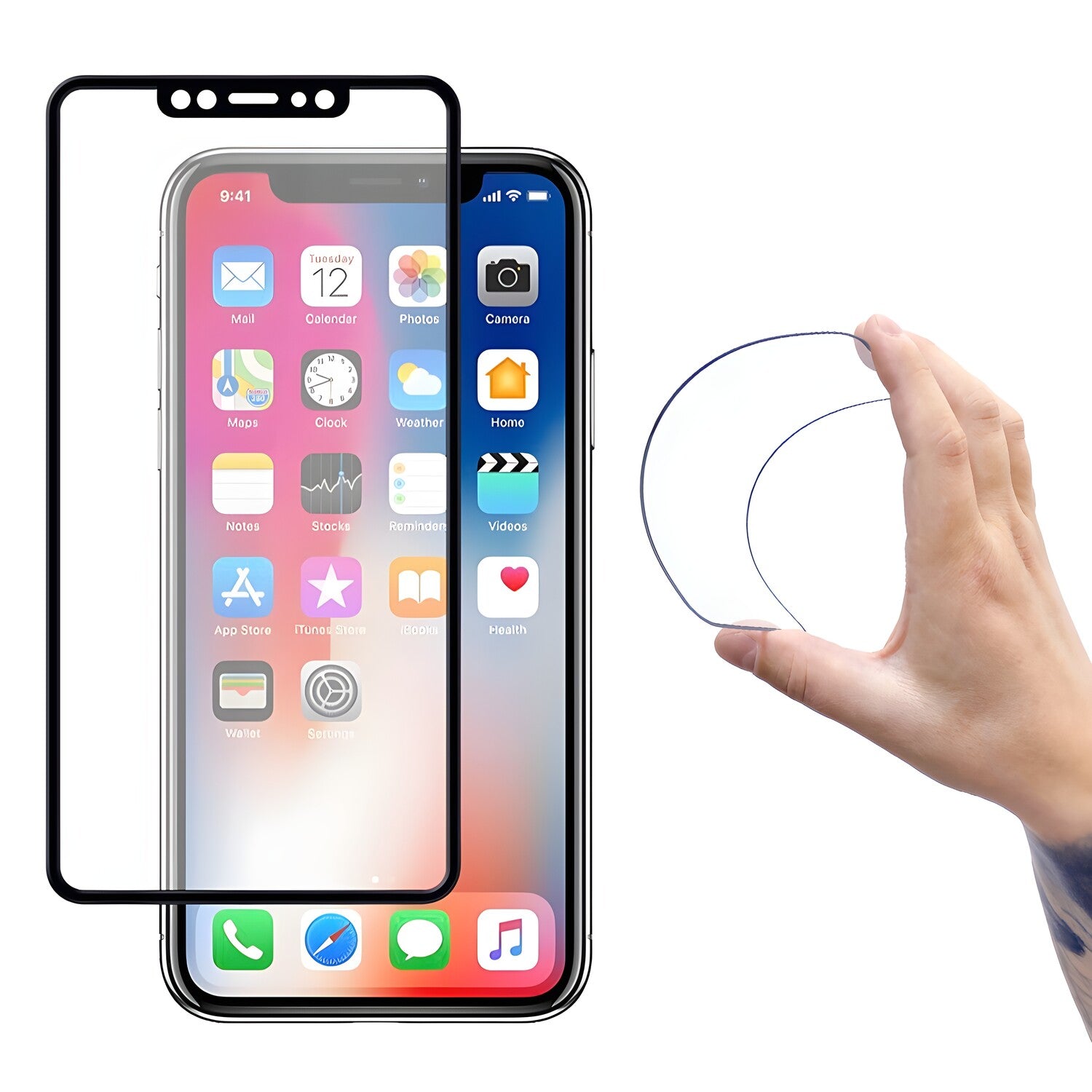 Wozinsky zaštitno kaljeno staklo za Apple iPhone X/iPhone XS/iPhone 11 Pro - Crna KP9794