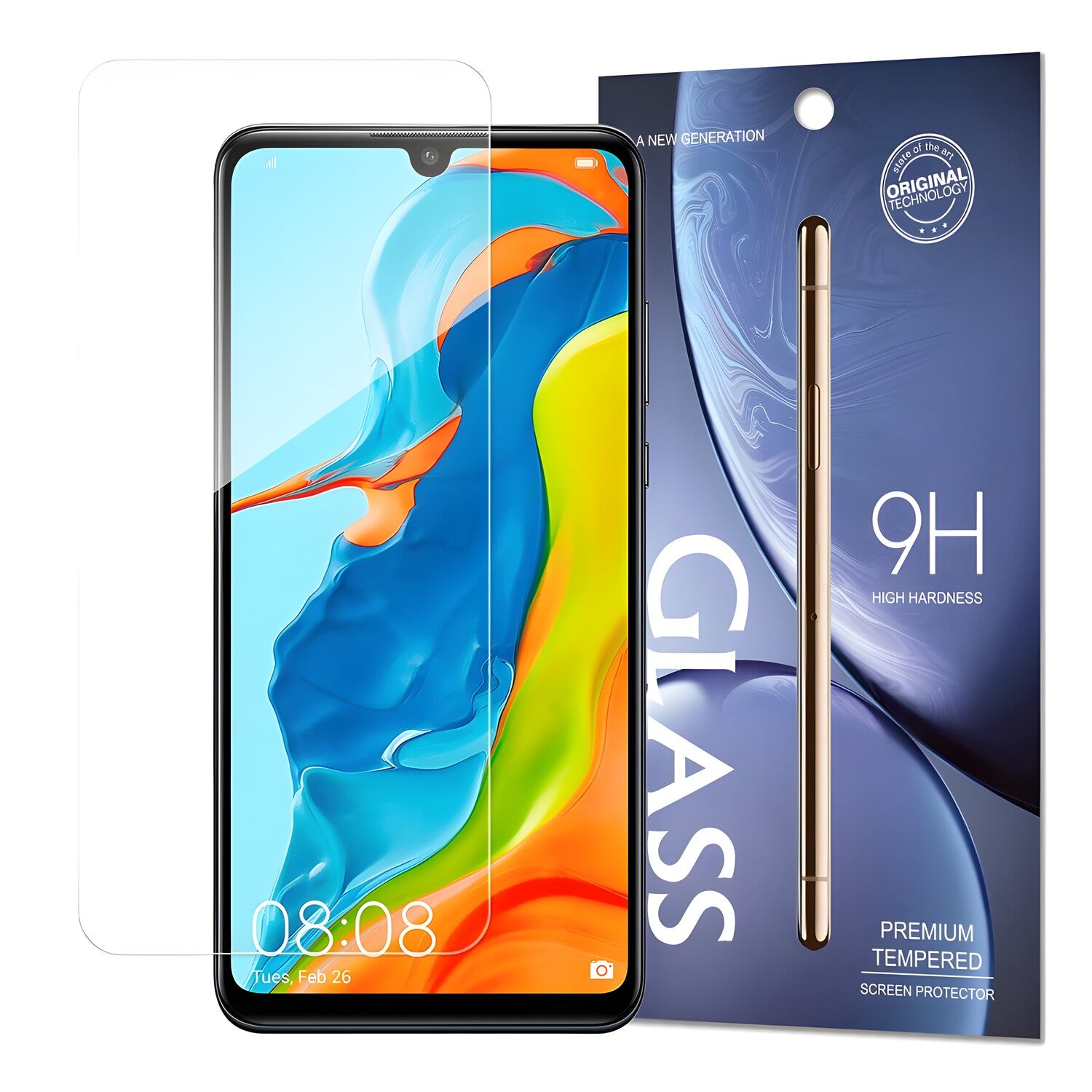 Kaljeno staklo 9H za Huawei P30 Lite - Prozirna KP10146