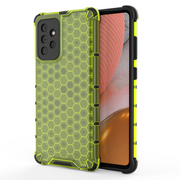 Honeycomb pancirna futrola sa silikonskim okvirom za Samsung Galaxy A72 5G/Galaxy A72 4G - Zelena KP10261