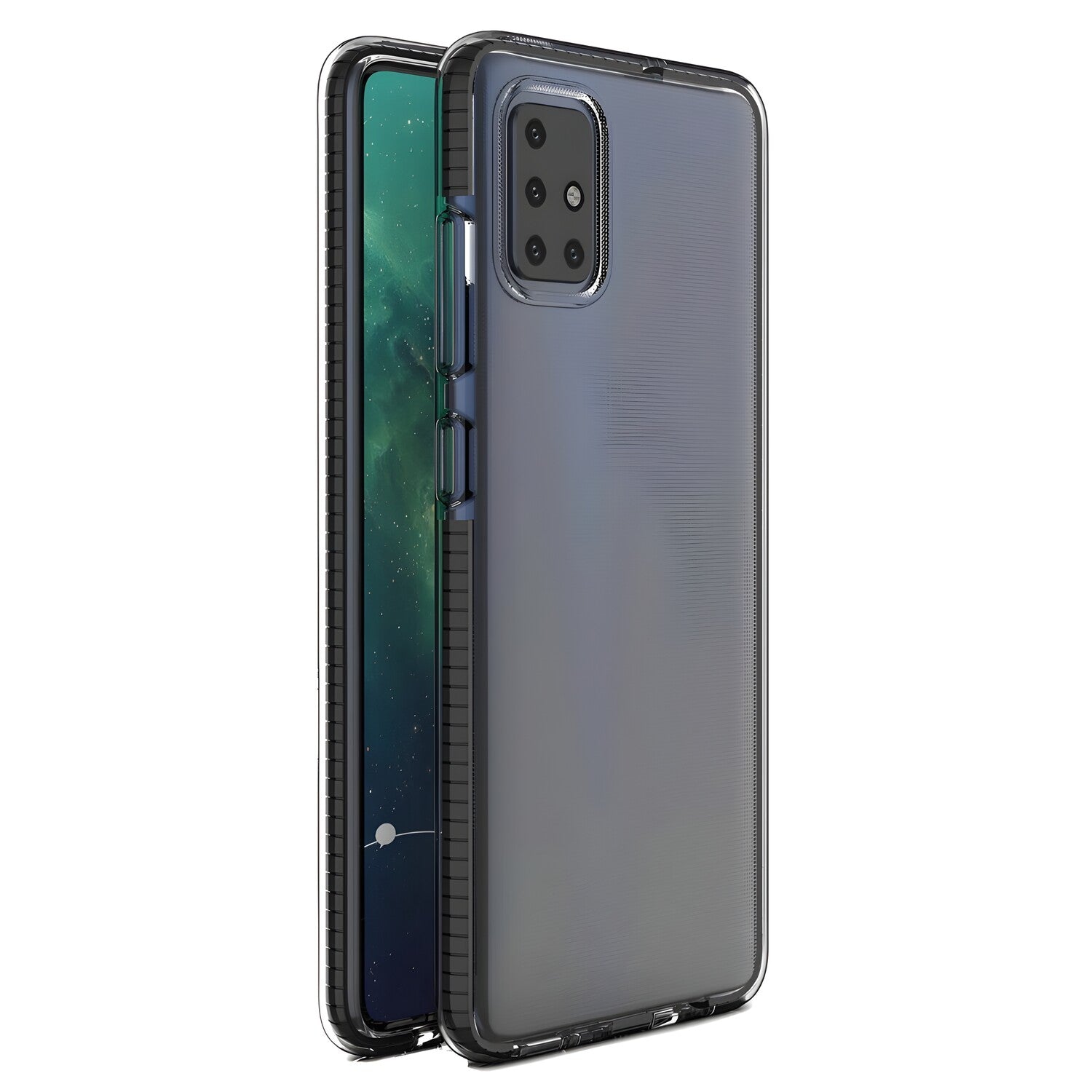 Futrola Spring clear TPU za Xiaomi Redmi Note 9/Redmi 10X 4G - Crna KP10547