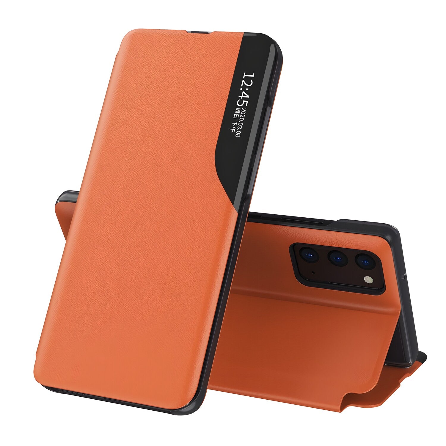 Elegantna knjižna futrola View Case za Samsung Galaxy A72 4G/Galaxy A72 5G/Galaxy A72 - Narančasta KP10640