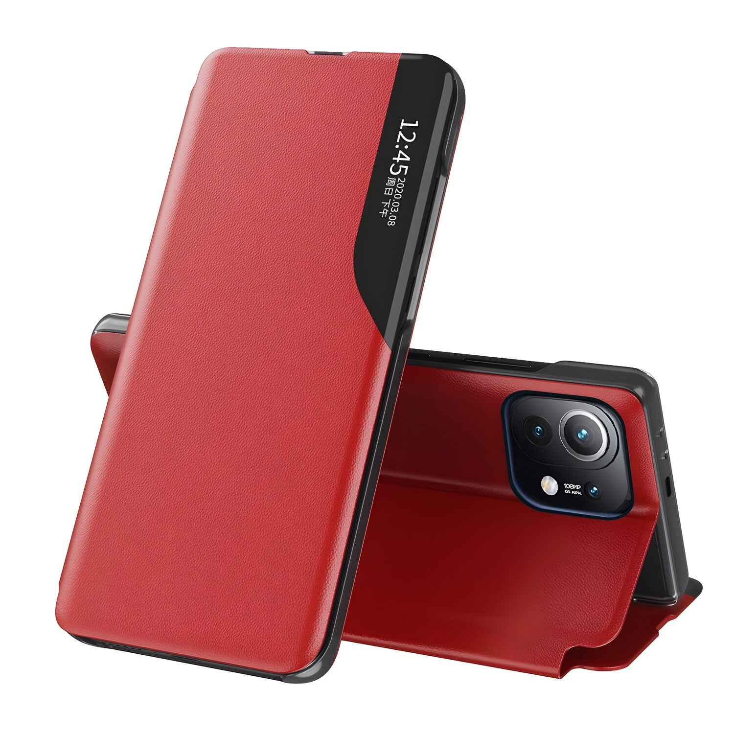 Elegantna knjižna futrola View Case za Xiaomi Mi 11 - Crvena KP10884