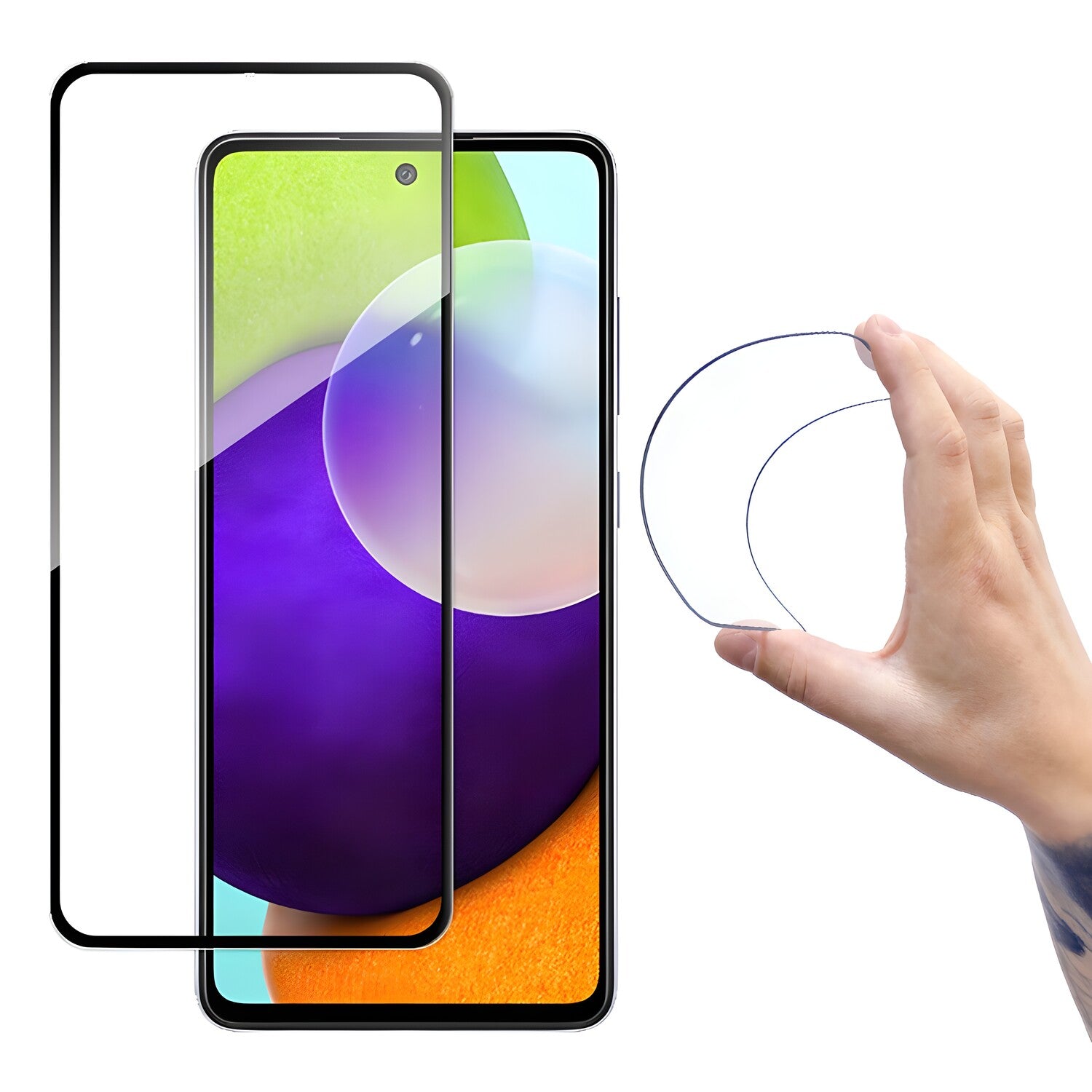 Wozinsky fleksibilno zaštitno staklo za pre Samsung Galaxy A52 5G/Galaxy A52 4G/Galaxy A52s 5G - Crna KP11031