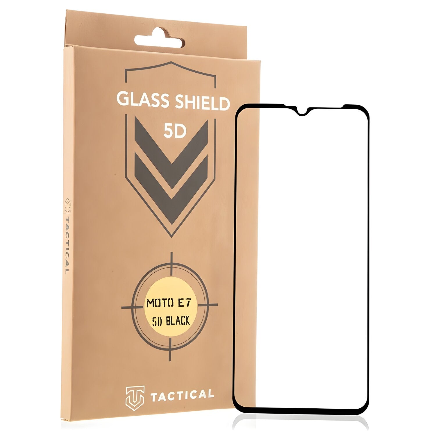 Tactical Glass Shield 5D staklo za Motorola Moto E7 - Crna KP11492