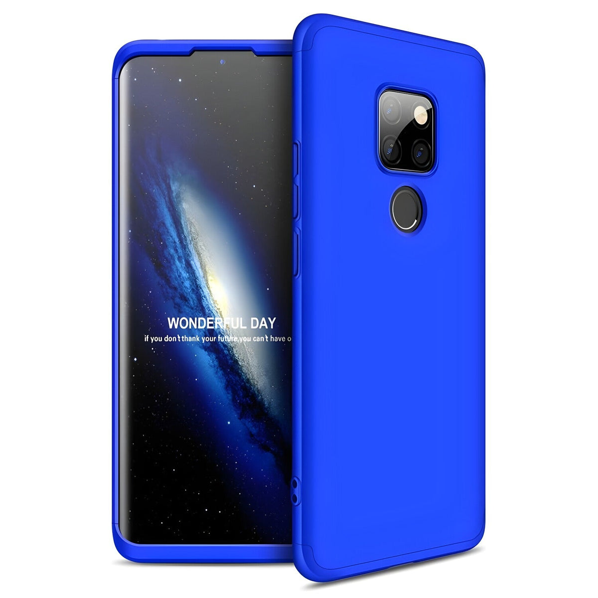 Zaštitna futrola GKK 360 - Prednji i stražnji poklopac cijelog mobitela za Huawei Mate 20 - Plava