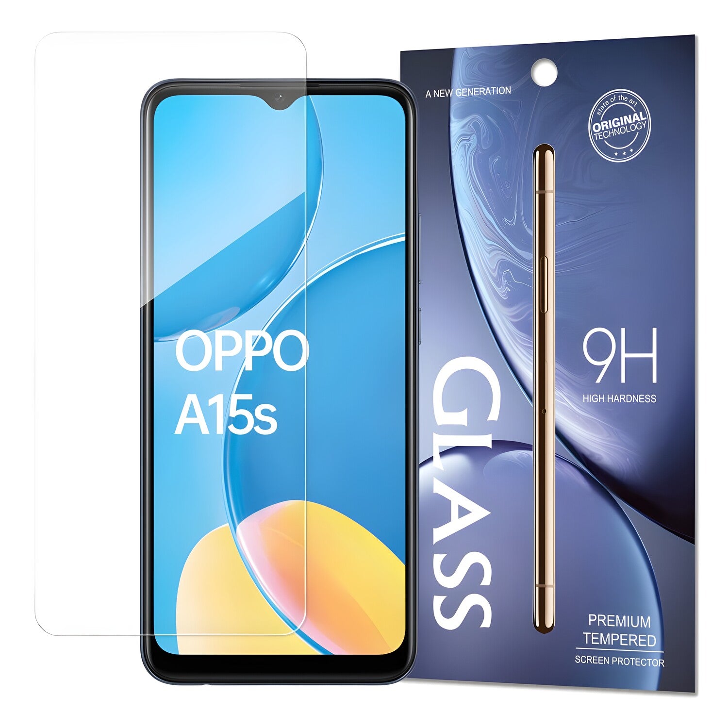 Kaljeno staklo 9H za Oppo A15/A15s - Prozirna KP13631
