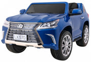 Licencirani auto na akumulator Lexus LX570 4x4 - dvosjed - plavi/lakirani