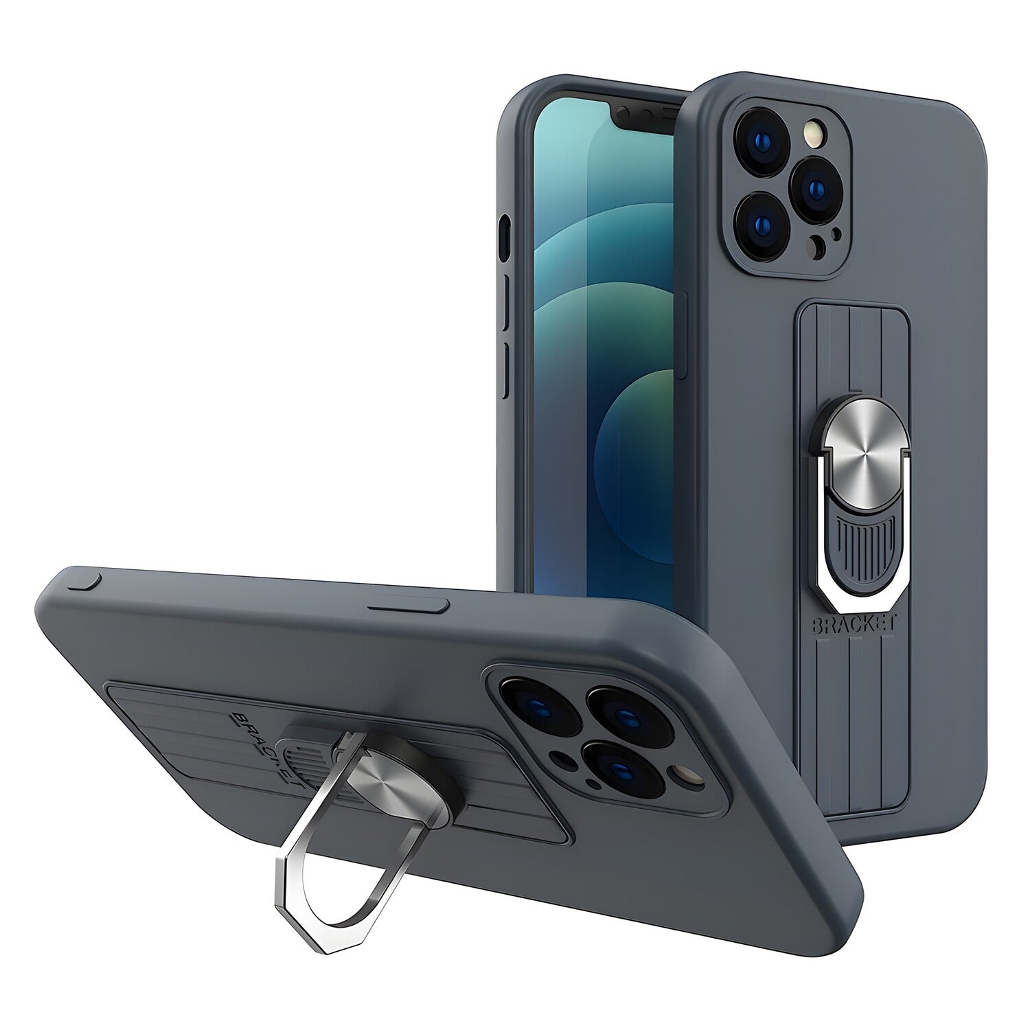 Futrola Ring Case za Xiaomi Redmi Note 9/Redmi 10X 4G - Tamno plava KP15073