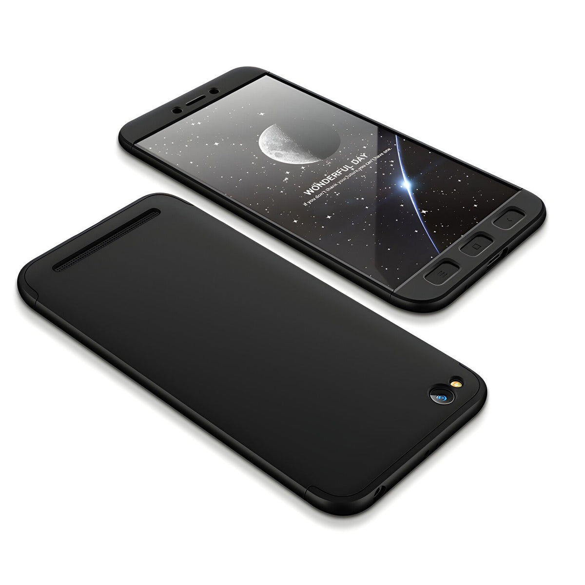 Zaštitna futrola GKK 360 - Prednji i stražnji poklopac cijelog mobitela za Xiaomi Redmi 5A - Crna