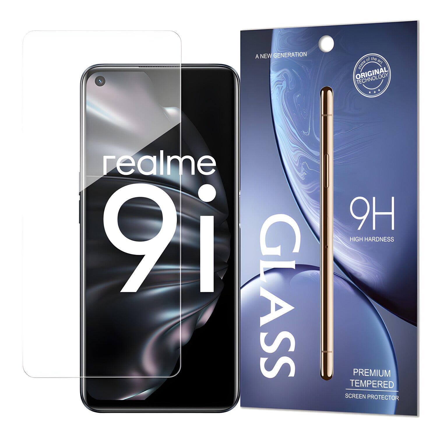 Kaljeno staklo 9H za Realme 9i/A76/A36 - Prozirna KP18535