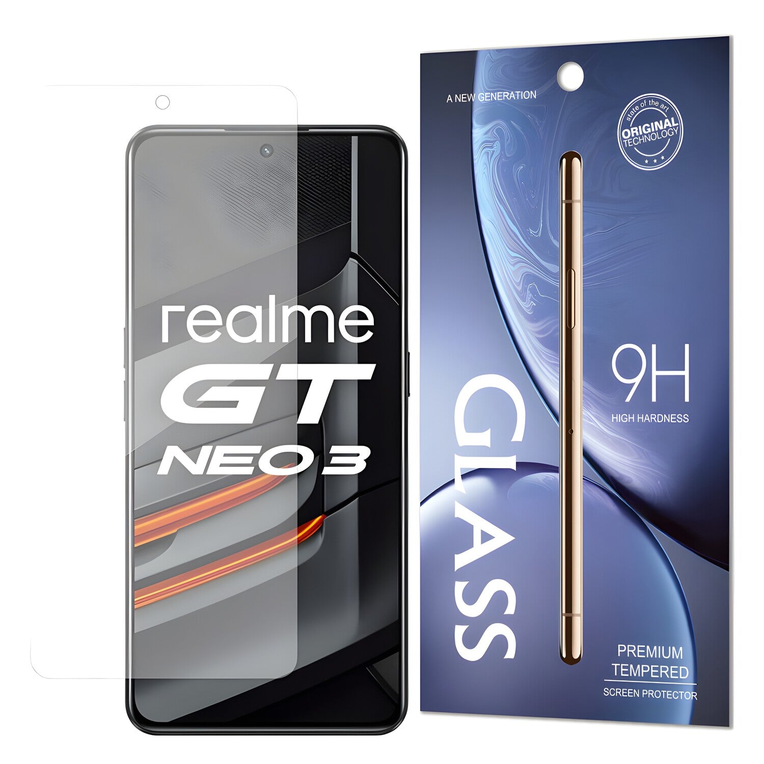 Kaljeno staklo 9H za Realme GT Neo 3 - Prozirna KP22518