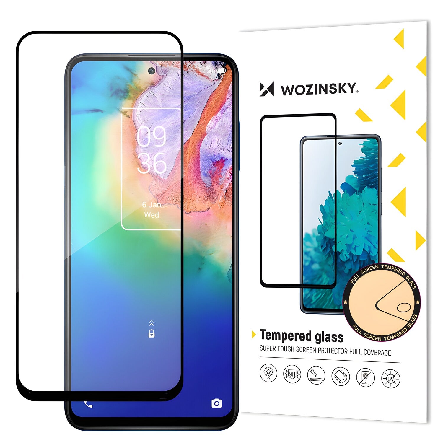 Wozinsky zaštitno kaljeno staklo za TCL 20 5G - Crna KP24281