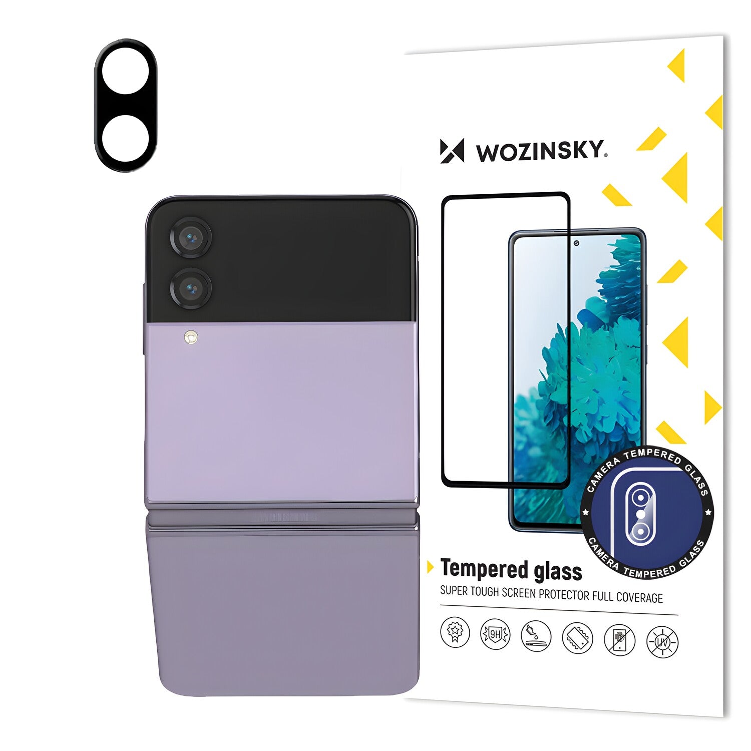 Wozinsky kaljeno staklo za kameru 9H za Samsung Galaxy Z Flip4 - Crna KP24338