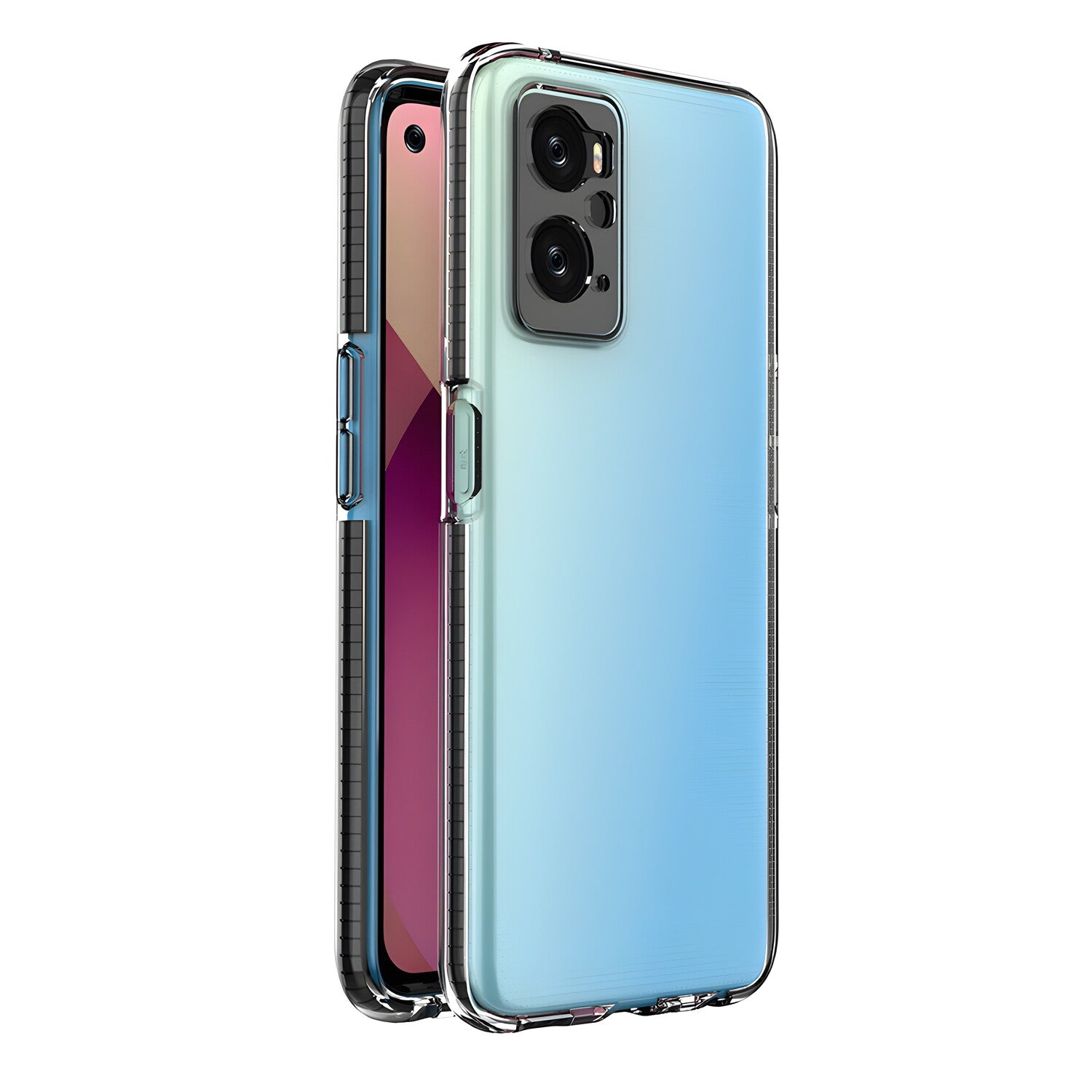 Futrola Spring clear TPU za Realme 9i - Crna KP24415