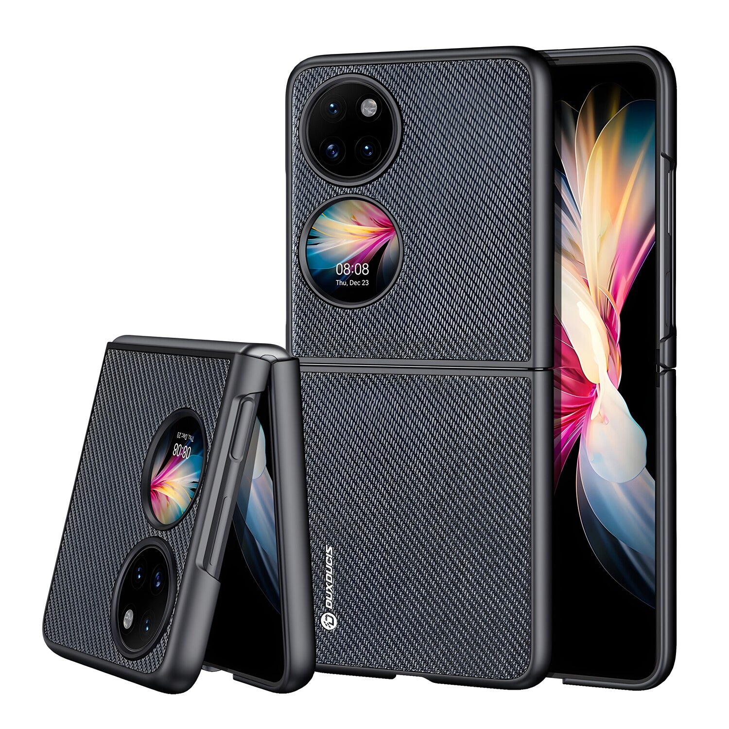 Fino kućište DUX DUCIS za Huawei P50 Pocket - Crna KP24500