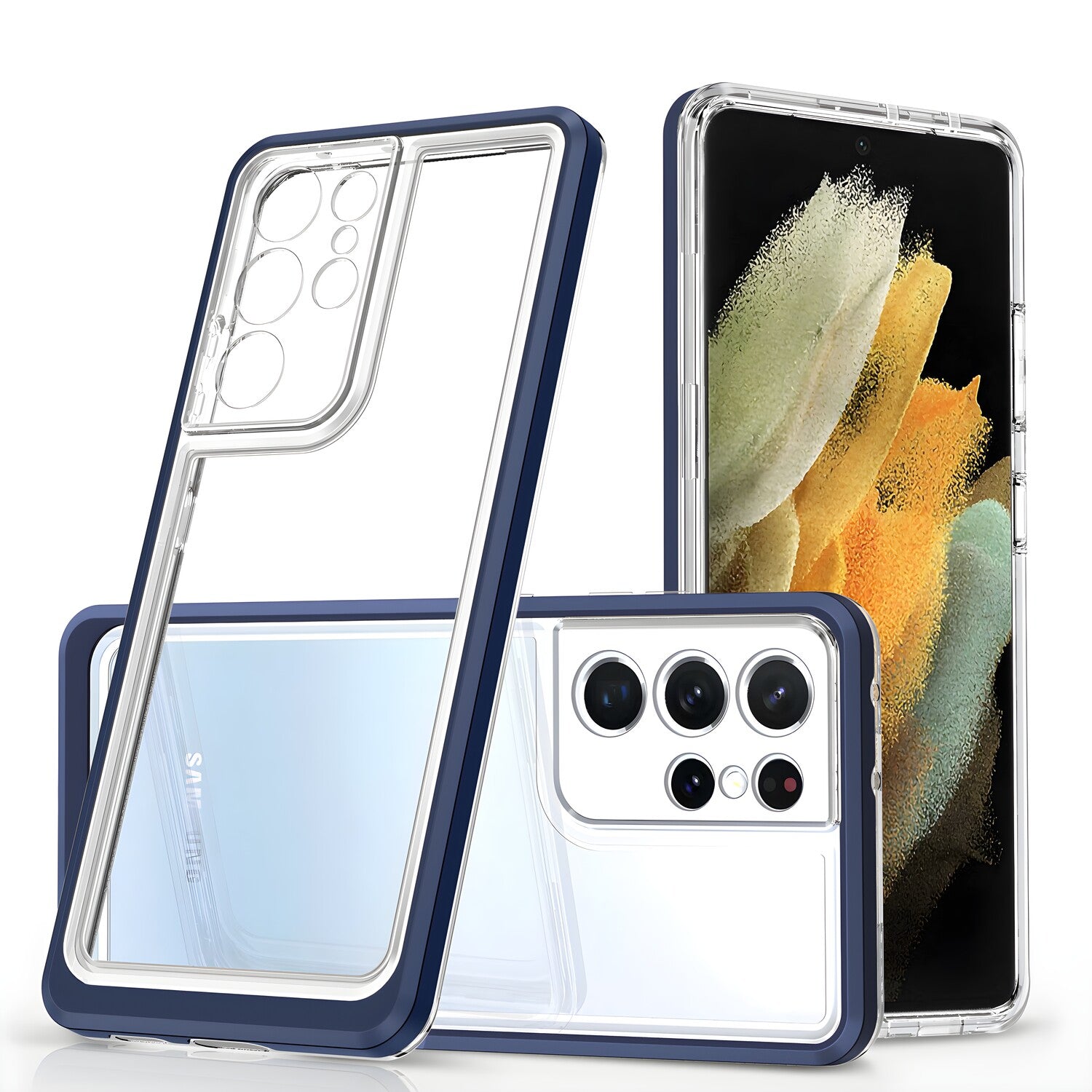 Hibridna futrola 3 u 1 za Samsung Galaxy S23 Ultra - Tamno plava KP24561