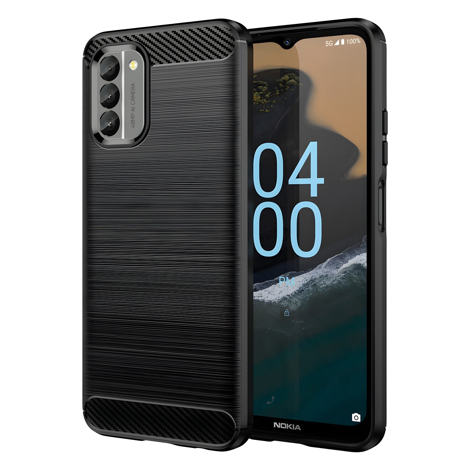 Futrola Carbon Shield TPU za Nokia G400 - Crna KP25743