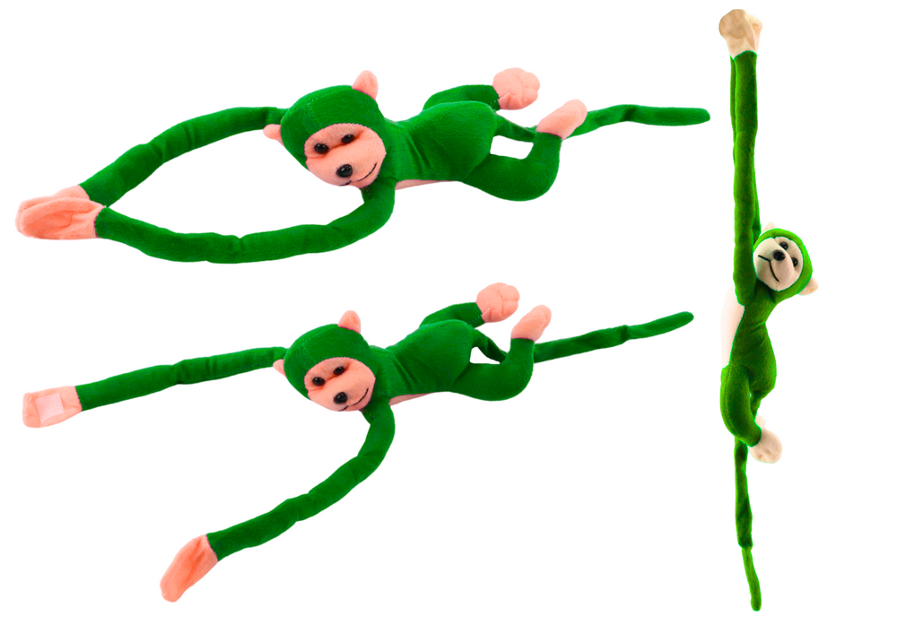 Plišana igračka majmun sa zvučnim efektima 80 cm - zelena
