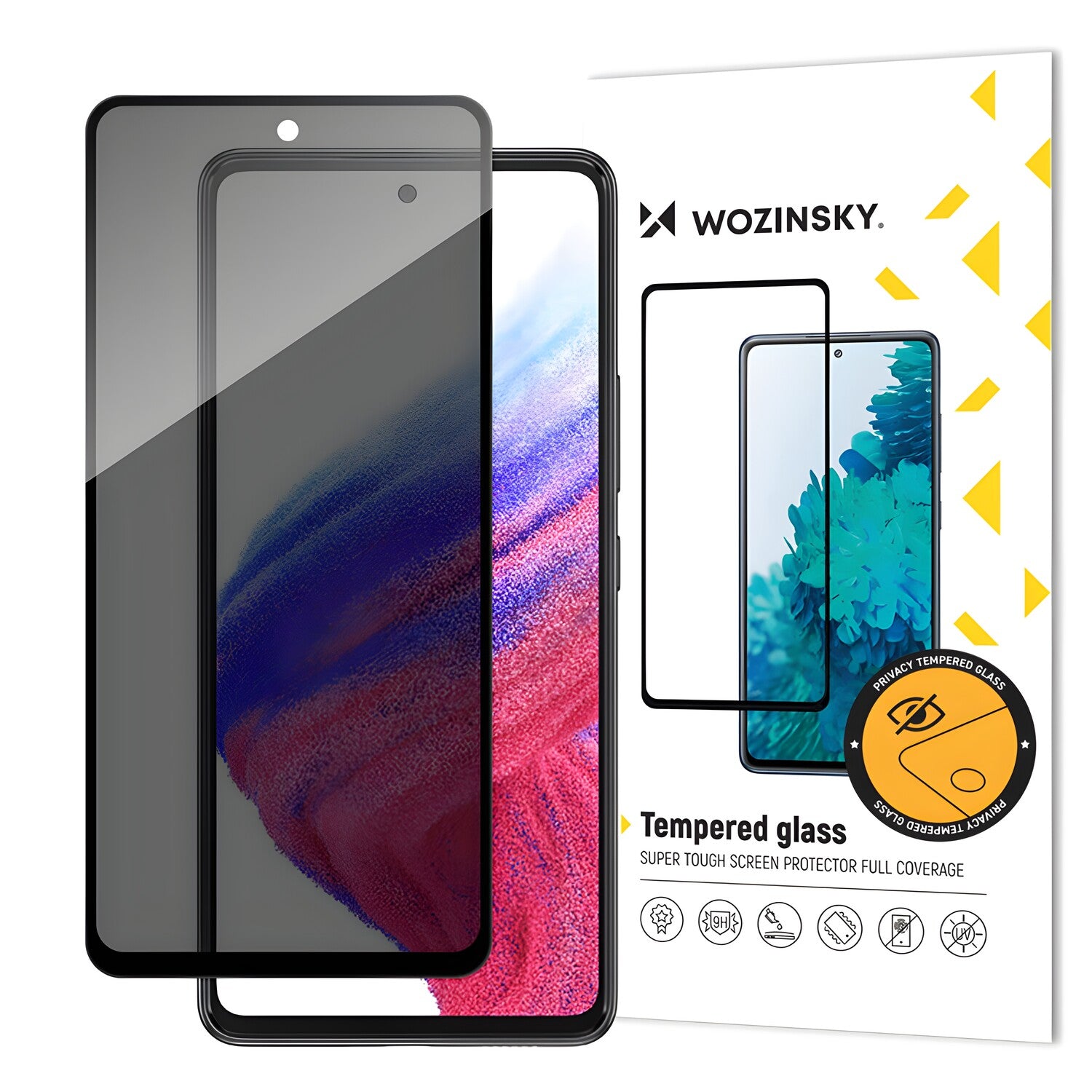Wozinsky Privacy Glass tvrđeno staklo za Samsung Galaxy A53 5G - Crna KP26345
