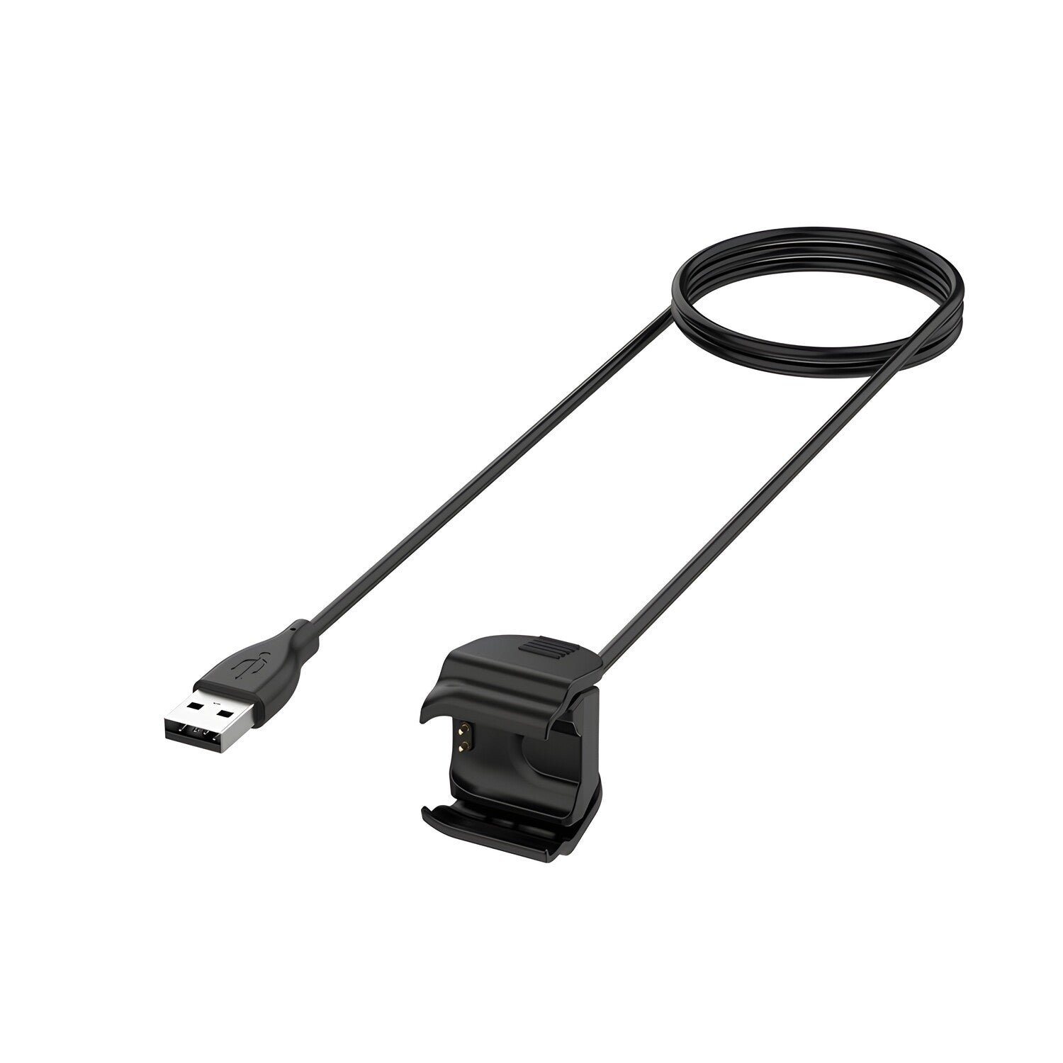 Taktički USB punjački kabel za Xiaomi Mi Band 5 / 6 / 7 - Crna KP26379