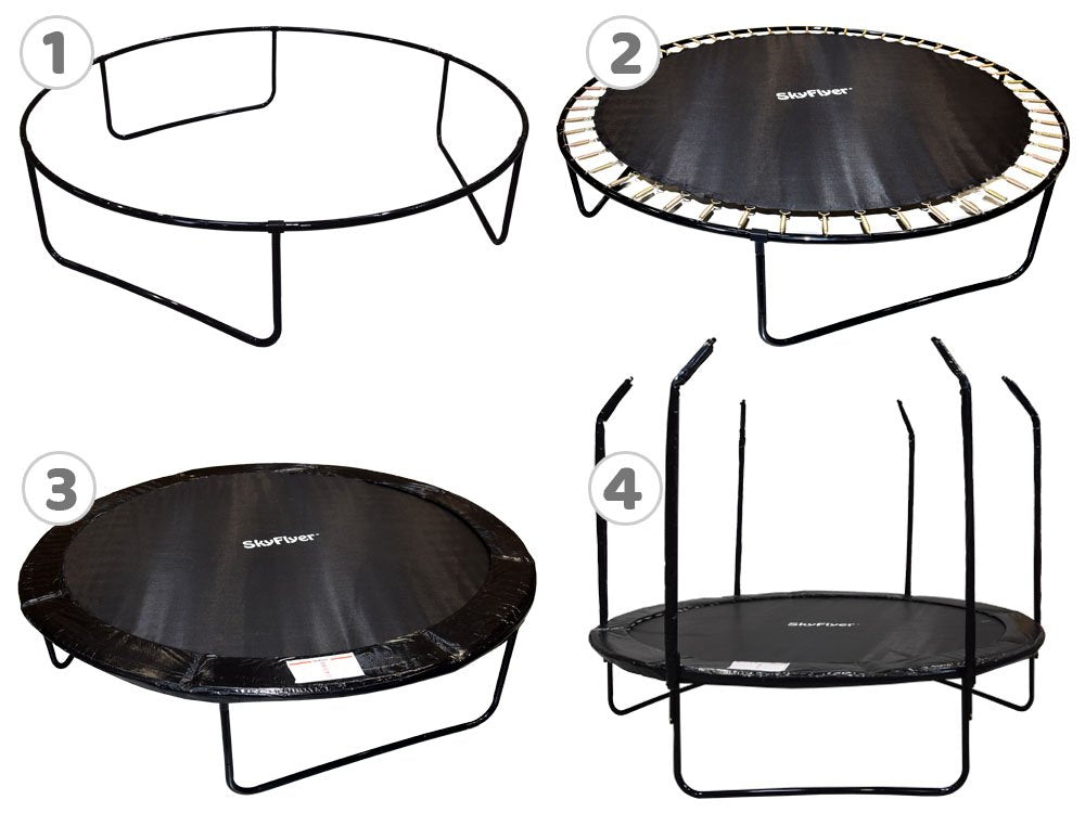 SkyFlyer trampolin crni – 244 cm