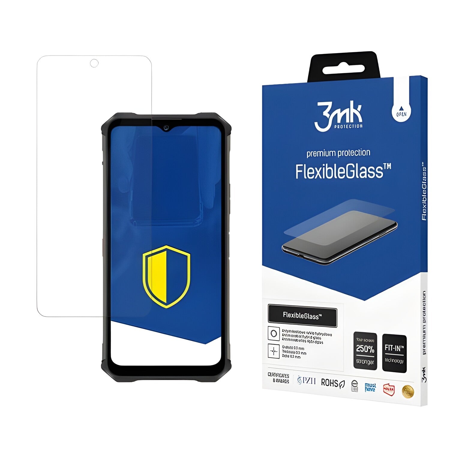 Zaštitno hibridno staklo 3mk FlexibleGlass za Oukitel WP13 - Prozirna KP26630