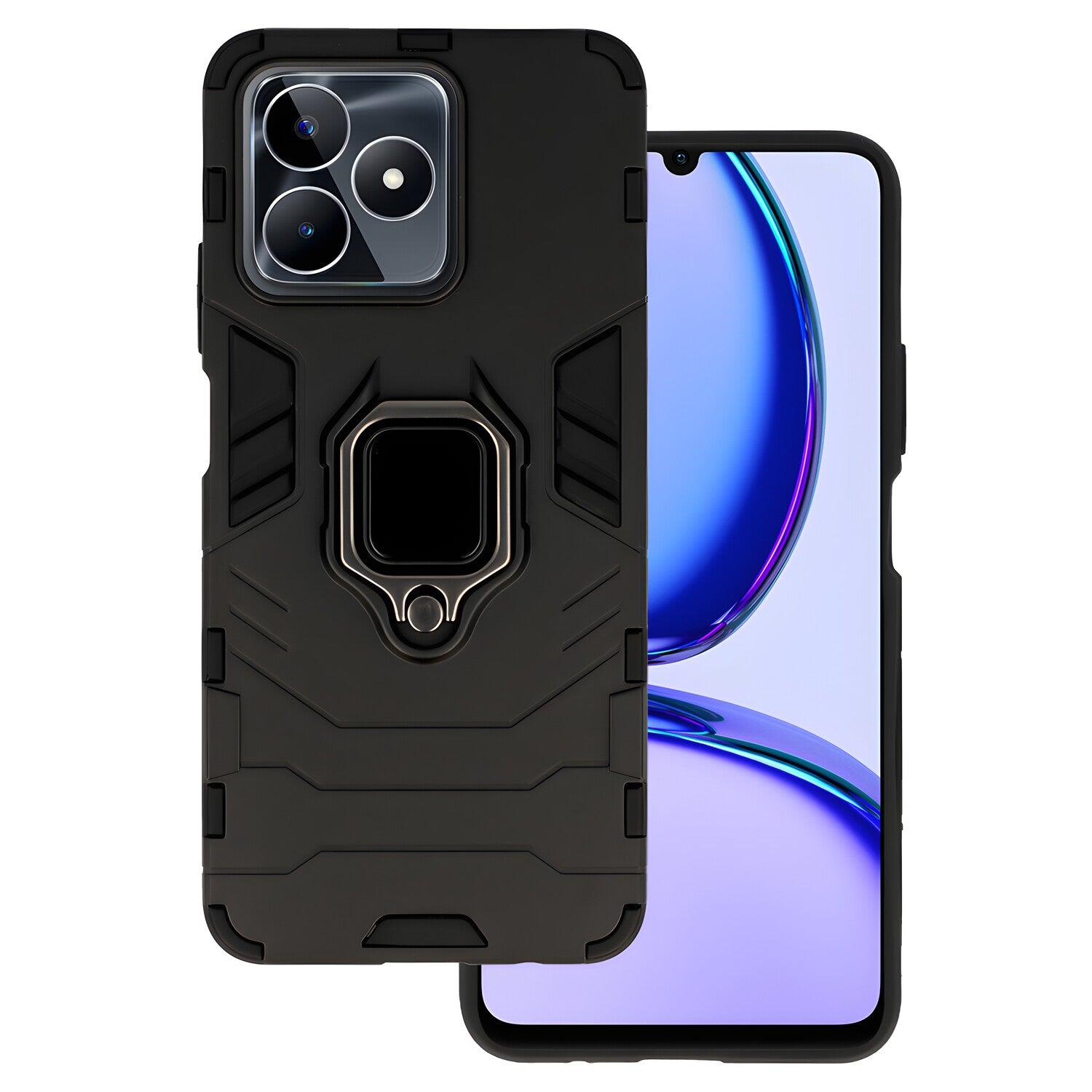 Otporna futrola Ring Armor Case za Realme C53 - Crna KP27892