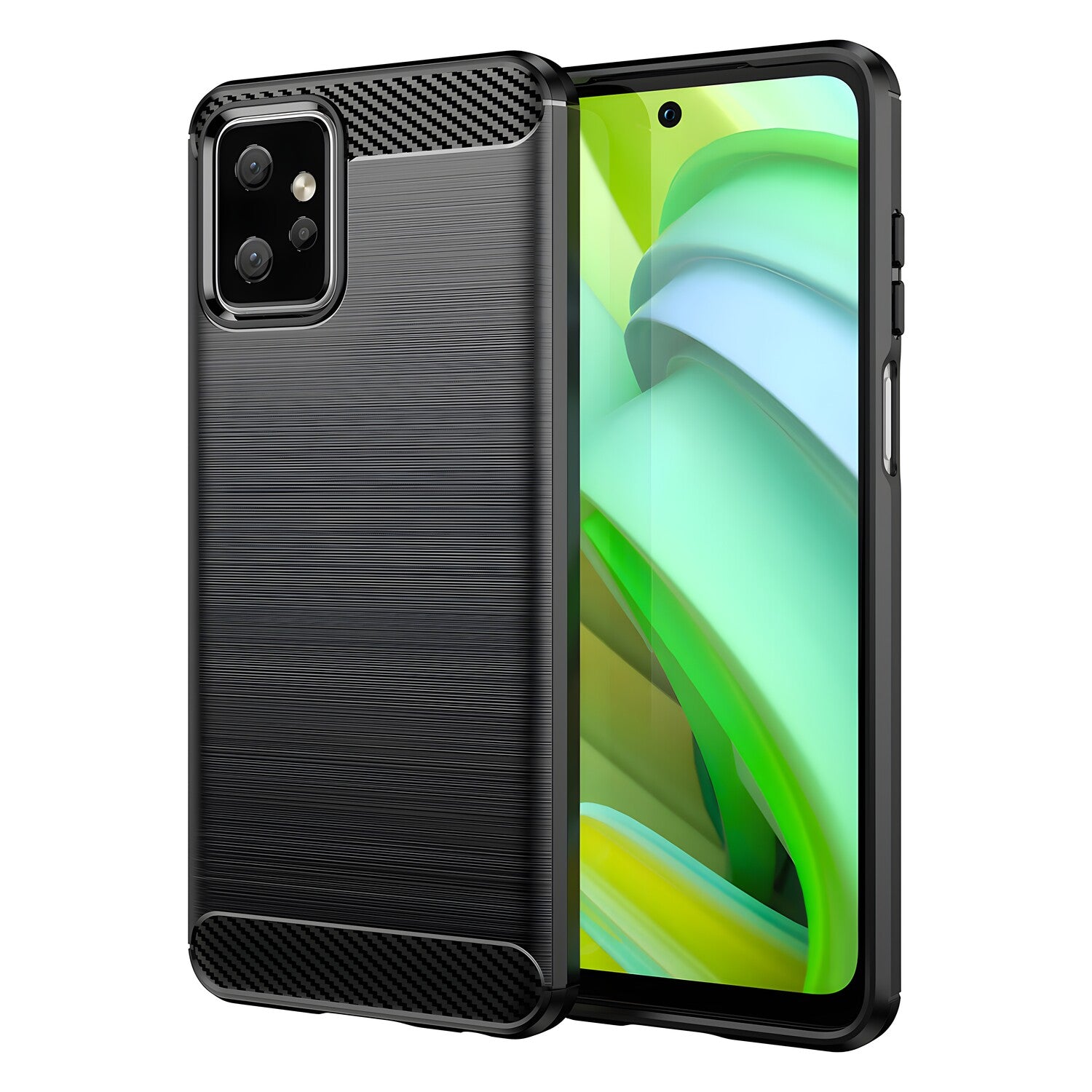 Futrola Carbon Shield TPU za Motorola Moto G Power 2023 - Crna KP29337