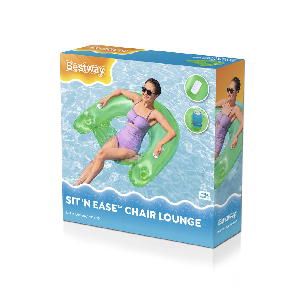 Vodena stolica na napuhavanje 152 cm x 99 cm Bestway 43118 zelena ili plava