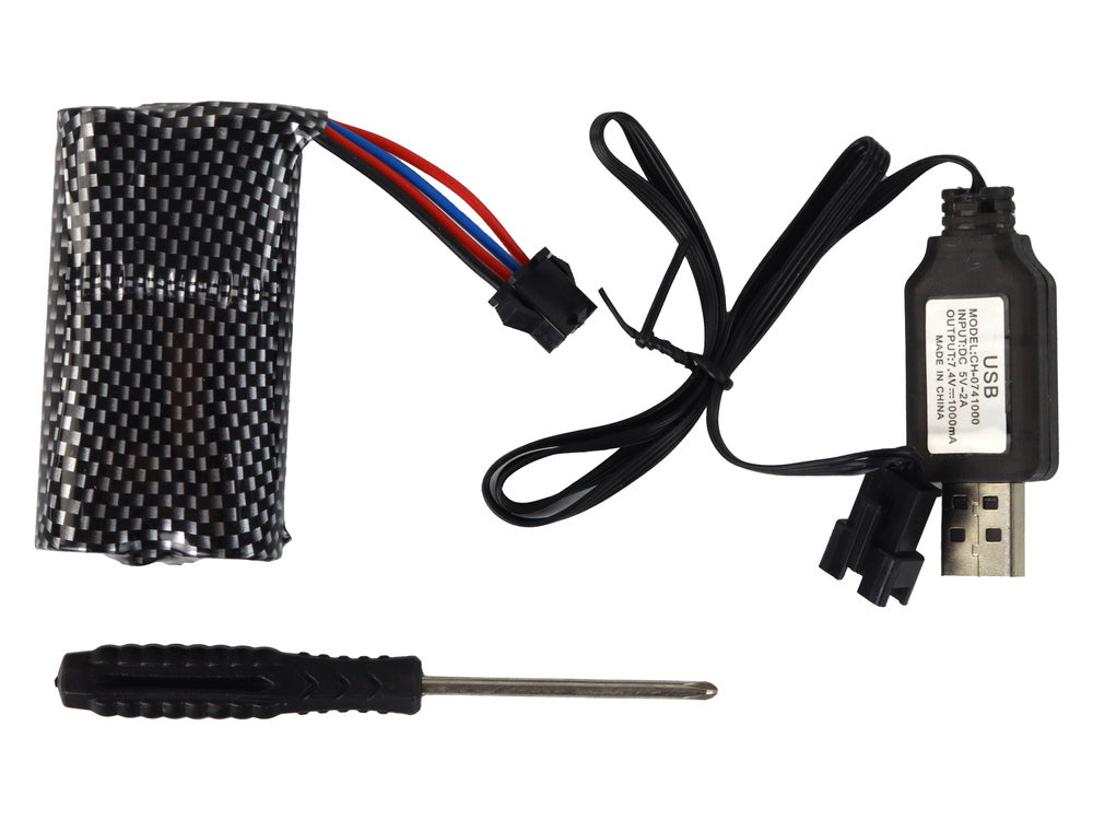 Veliki vodeni pištolj za igru 750ml sa naočalama - crveni