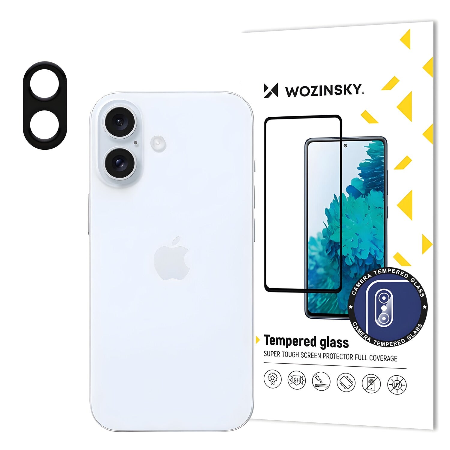 Wozinsky kaljeno staklo za kameru 9H za Apple iPhone 16 Plus - Crna KP34943