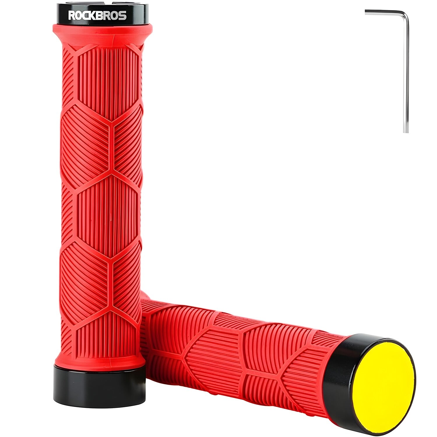 RockBros Drške za bicikl s refleksnim elementom – Crvena KP34966