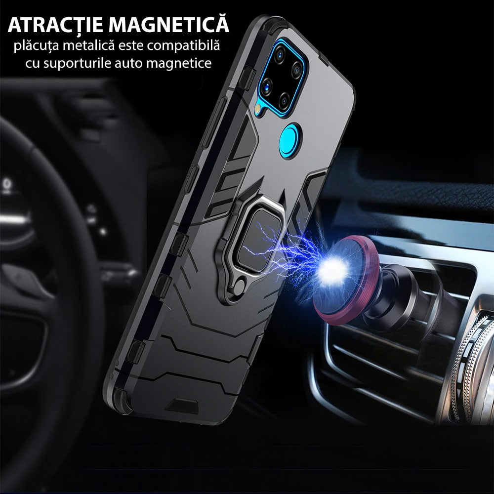 Techsuit Silicone Shield maska za Xiaomi Redmi 13C 4G / Poco C65-crna