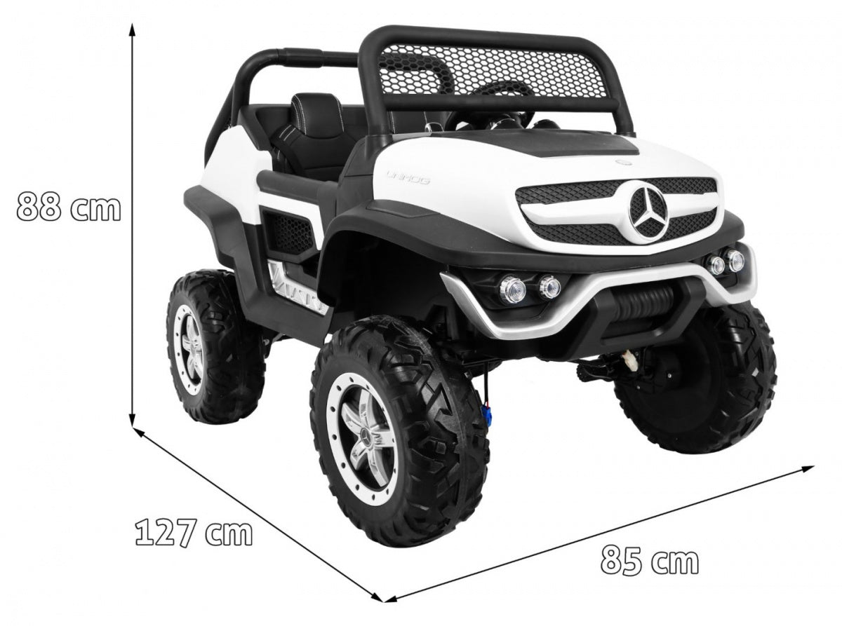 Licencirani auto na akumultor Mercedes BENZ UNIMOG - Bijeli