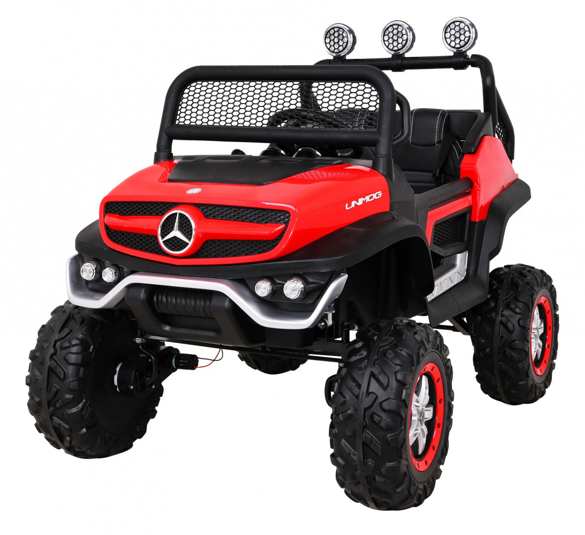 Licencirani auto na akumultor Mercedes BENZ UNIMOG S- crveni
