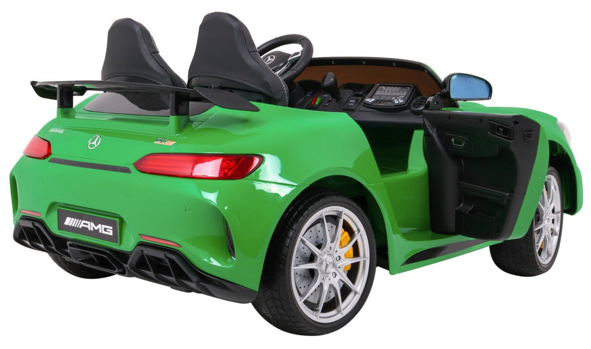 Licencirani auto na akumultor Mercedes Benz GT R 4 x 4 - zeleni/lakirani