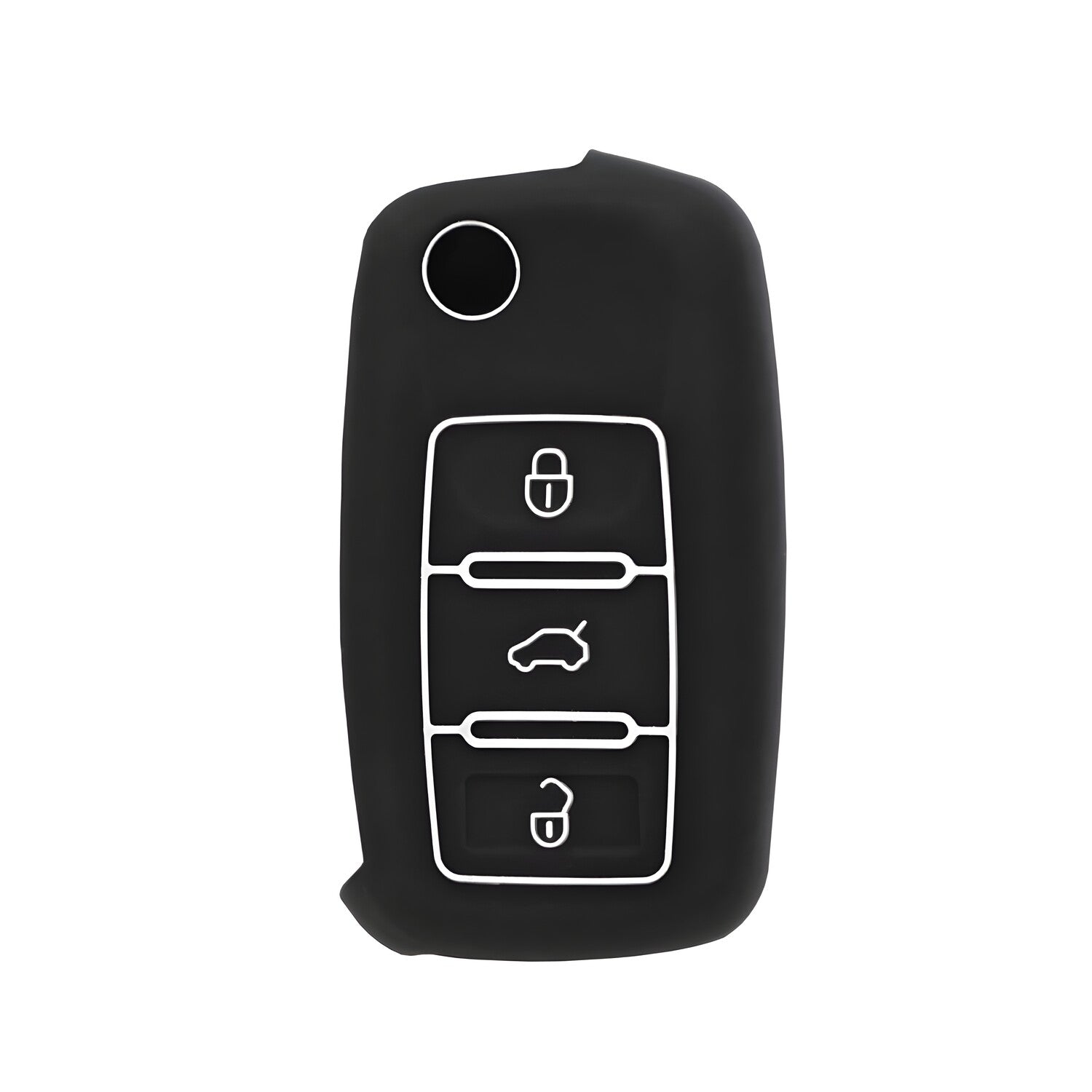 Techsuit - Futrola za ključ od auta - VW Passat (B5, B6) / Škoda / Seat - Bijela KP29219