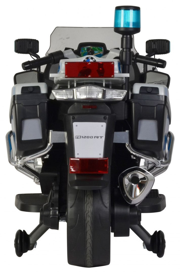 Licencirani motor na akumulator BMW Police – sivo/plavi