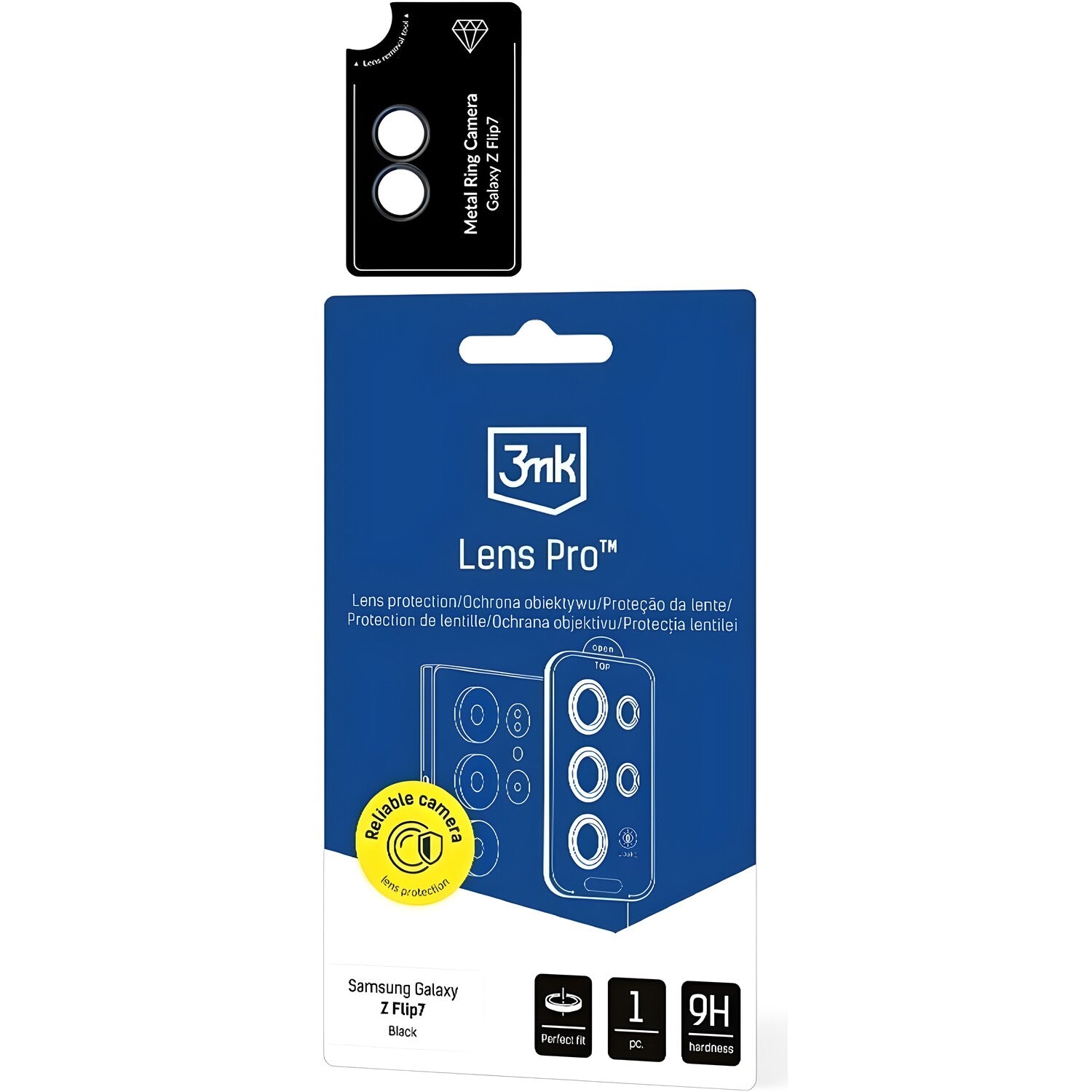 Zaštitno staklo 3mk Lens Pro Protection za Samsung Galaxy Z Flip 7 - Crna KP38171