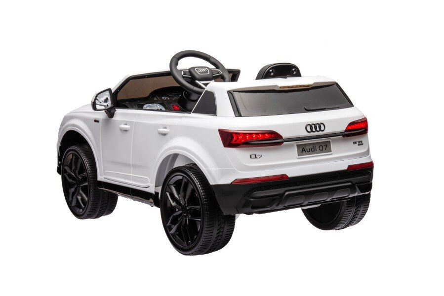 Licencirani auto na akumulator Audi Q7 - bijeli/lakirani